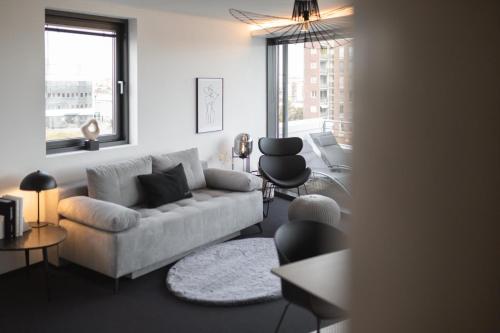 Posezení v ubytování Bheaven I Marina Premium Apartment