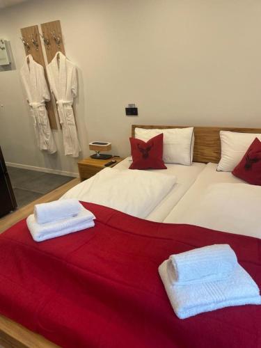 Postel nebo postele na pokoji v ubytování Apartment Bergoase Spitzingsee