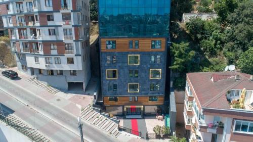 an overhead view of a building in a city at VİVA BOUTİQUE in Istanbul