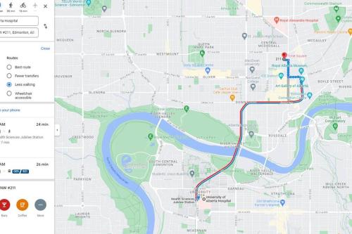 a map of the proposed improvements to the trail at Chris's Cozy Condo Times Square Rogers Place Edmonton in Edmonton