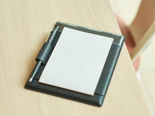 a black mirror sitting on top of a table at Sotetsu Fresa Inn Kobe Sannomiya in Kobe