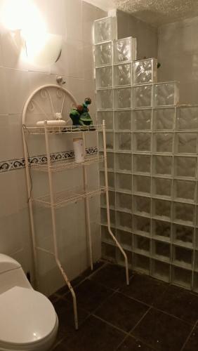 Koupelna v ubytování Casa Flores