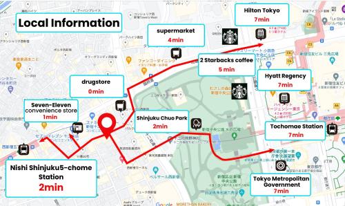 Spacious studio(62m2) in western Shinjuku