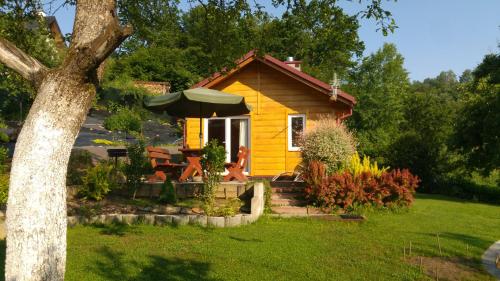 Domek w bieszczadzkim sadzie Solina