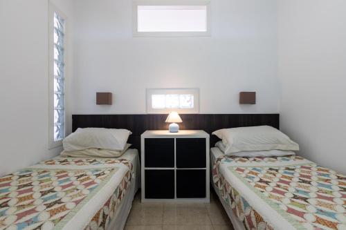 Postel nebo postele na pokoji v ubytování Sunny one bedroom apartment