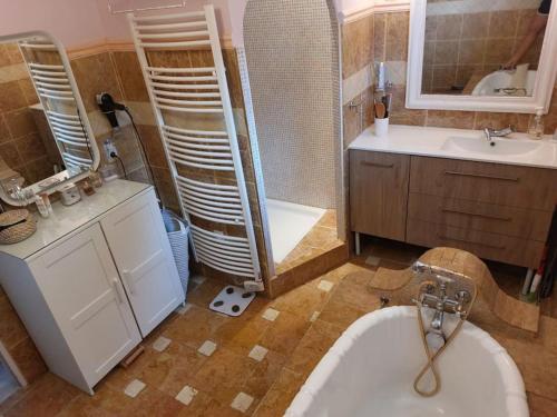 Koupelna v ubytování Villa de charme avec piscine