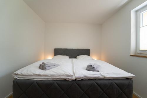 Cama o camas de una habitación en Mit c