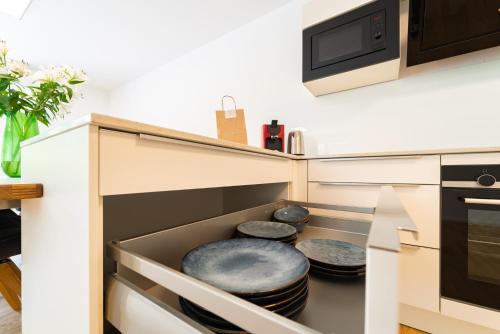 Una cocina o zona de cocina en Mit c