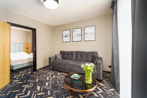 Χώρος καθιστικού στο Mielno Hotel Boutique