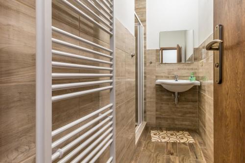 Koupelna v ubytování Apartmány U Babičky