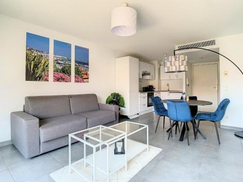 Posezení v ubytování 2p Cannes centre-ville Terrasse