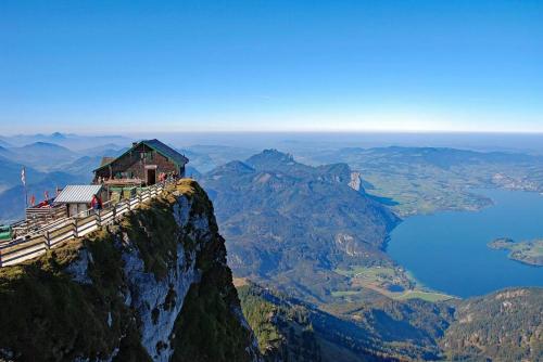 a house on the edge of a mountain at Gemütliches Haus in Seewalchen am Attersee in Seewalchen