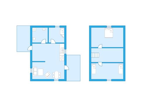 a floor plan of aominium at Chalet Grönede by Interhome in Kisa