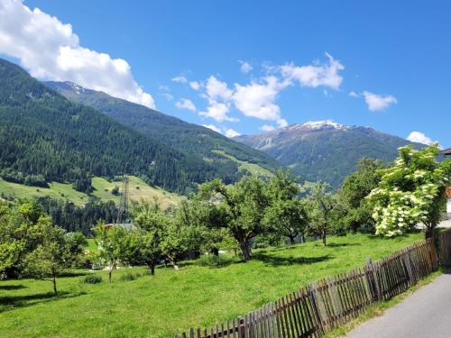 a view of the mountains from the road at Apartment FeWo Anna by Interhome in Fliess