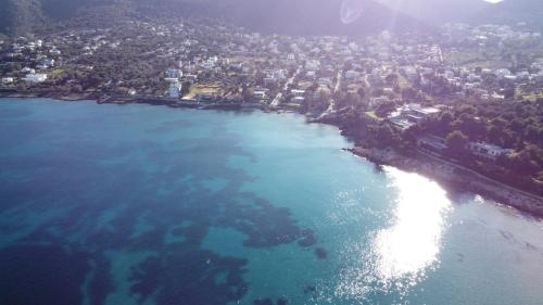 an aerial view of a large body of water at Endless Seaview in Porto Rafti