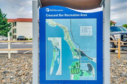 a sign with a map of the ocean bar restoration area at Lovely Crescent Bar Condo with Community Amenities! in Quincy