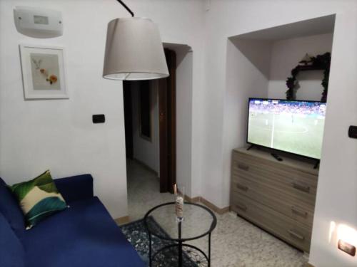 A television and/or entertainment centre at Appartamento con Terrazza privata vicino mare