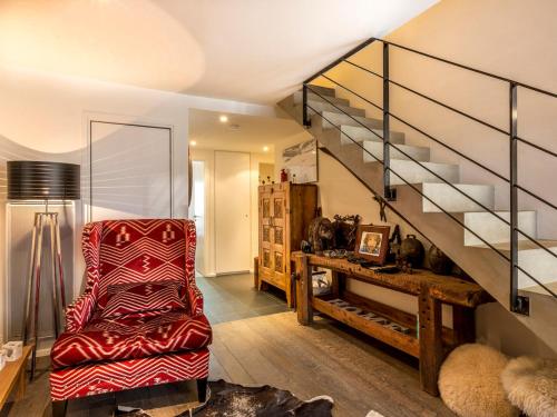 Appartement duplex haut de gamme avec cheminée au cœur de Val-d'Isère, proche des pistes et commodités