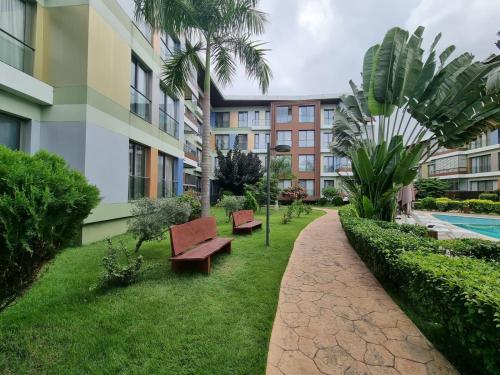 Zahrada ubytování Accra Pearl in City