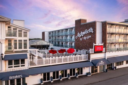 a rendering of the exterior of a hotel at Ashworth by the Sea in Hampton