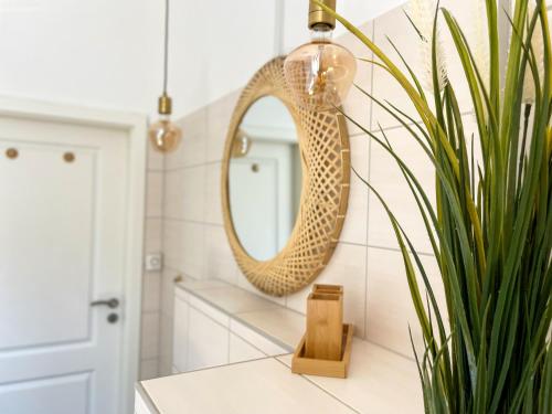 Un baño de Bamboo City