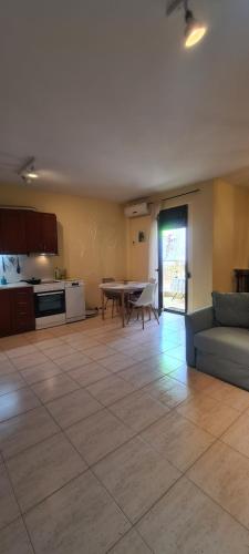 Kuchyň nebo kuchyňský kout v ubytování Galini apartments Kriopigi