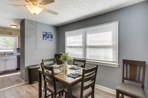 a dining room with a table and chairs at Dog-Friendly Port Clinton Home Walk to Lake Erie! in Port Clinton