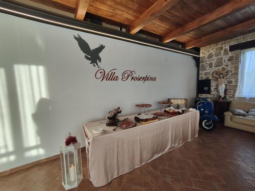 Ruang duduk di Villa Proserpina