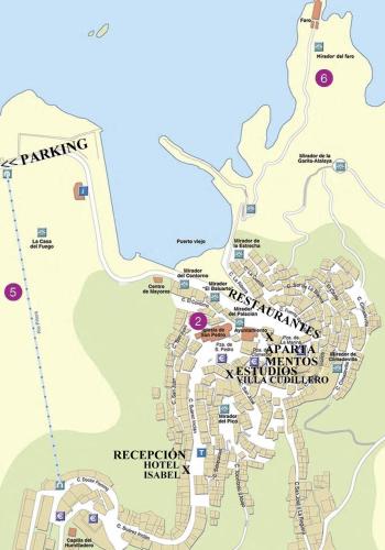 a map of the city of reichenbergerfeld at Villa Cudillero - recep H Isabel in Cudillero