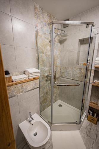 Ванная комната в Zacisze Pod Reglami & Sauna