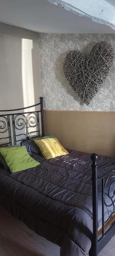 Postel nebo postele na pokoji v ubytování Chez Margarett