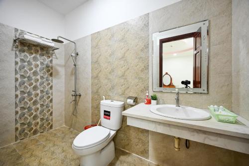 Koupelna v ubytování Sky Star Hotel
