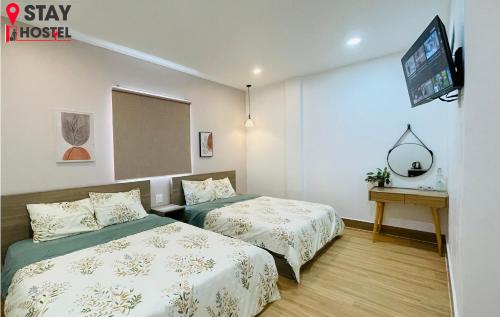 STAY hostel 2 - 350m from the ferryにあるベッド