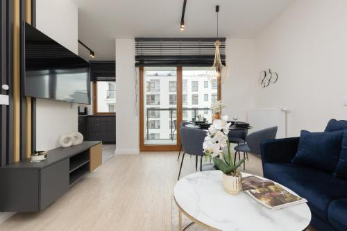 Posedenie v ubytovaní Pozytywny Mokotów Apartment with Balcony Warsaw by Noclegi Renters