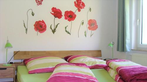 Llit o llits en una habitació de Münchhausen EG