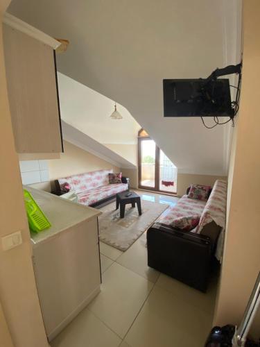 Ένα ή περισσότερα κρεβάτια σε δωμάτιο στο Lapina Suite & Restaurant