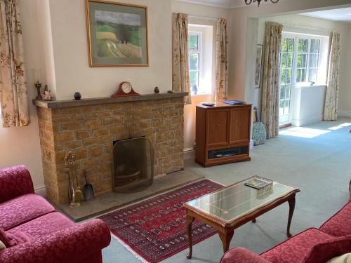 Χώρος καθιστικού στο Rectory Bungalow Holiday Apartment