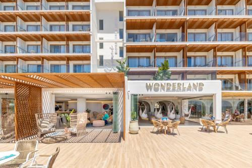 a hotel with a sign that reads women end at El Somni Ibiza Dream Hotel by Grupotel in Sant Joan de Labritja