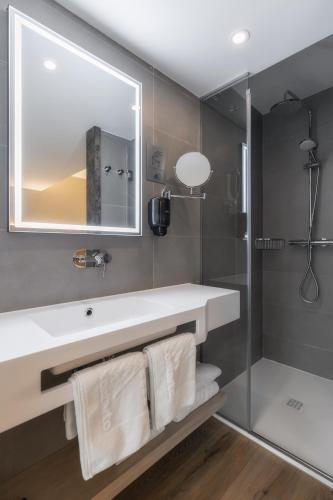 Koupelna v ubytování Hotel Montarto