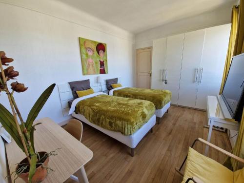 Postel nebo postele na pokoji v ubytování Villa Fresquet