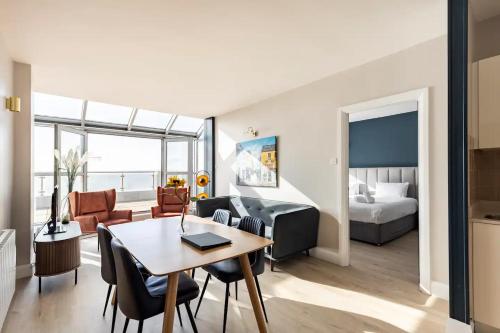 Posezení v ubytování Galway Bay Sea View Apartments
