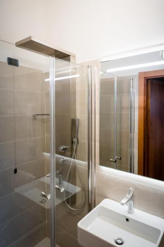 Ванная комната в Hotel La Scottiglia e Ristorante