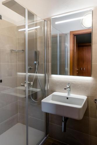Ванная комната в Hotel La Scottiglia e Ristorante
