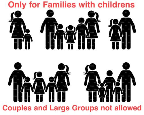 a group of stick figures of a family at Tudor Rose Original - Only For Families With Childrens - - - - - - - - - - - Room Only - - - - - - - - - - Friends - Couples and Large Groups not Allowed at any cost in Blackpool