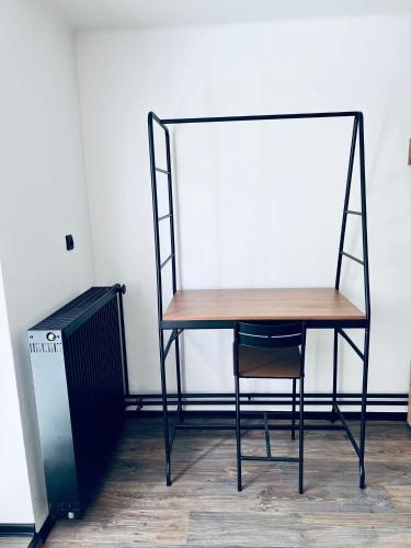 Dapur atau dapur kecil di Apartmán Opava s parkováním