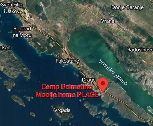 a map of the campadininia mobile home place at Mobile Home PLAGE in Drage