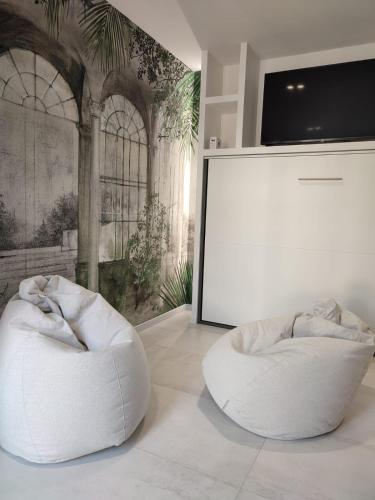Χώρος καθιστικού στο AL PONTE design apartment