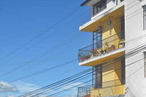 El edificio en el que está la casa de huéspedes