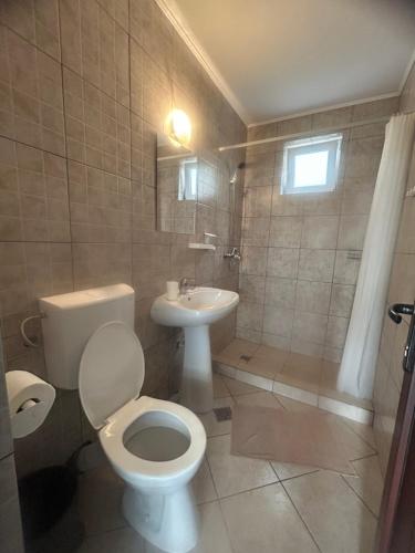 コスティネシュティにあるCamere de închiriat Marcosのバスルーム(トイレ、洗面台付)