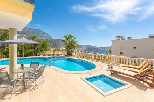 Bazén v ubytování Apartment with Shared Pool Apple Kalkan ID:501 nebo v jeho okolí